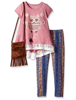 Freestyle Revolution Girls' Little 3pc Top/Legging/Purse