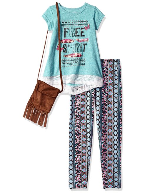 Freestyle Revolution Girls' Little 3pc Top/Legging/Purse