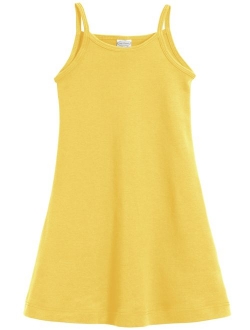 City Threads Girls' 100% Cotton Cami Summer Dress Spaghetti Strap - Made in USA