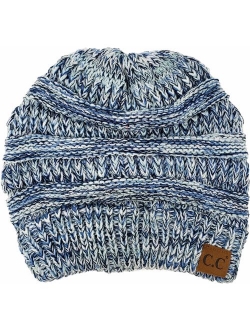 Funky Junque Trendy Warm Chunky Soft Marled Cable Knit Slouchy Beanie