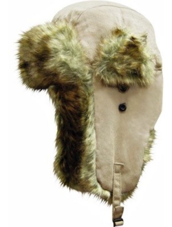 Dakota Dan Trooper Ear Flap Cap w/Faux Fur Lining Hat