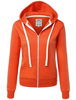 Women's Active Casual Zip-up Hoodie Jacket Long Sleeve Comfortable Lightweight Sweatshirt