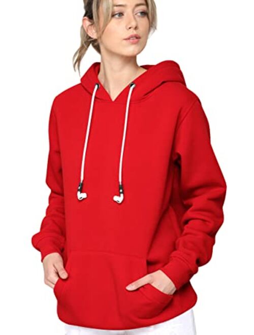 Made By Johnny Women's Active Casual Zip-up Hoodie Jacket Long Sleeve Comfortable Lightweight Sweatshirt