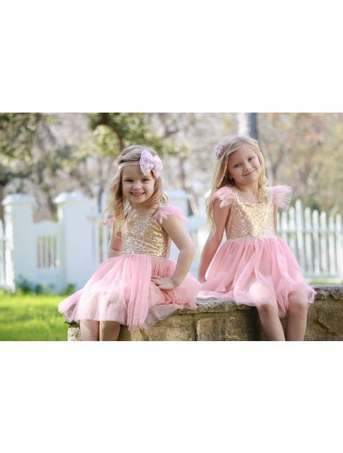 Heart to Heart Birthday Dress for Little Girls Princess Ballerina Party