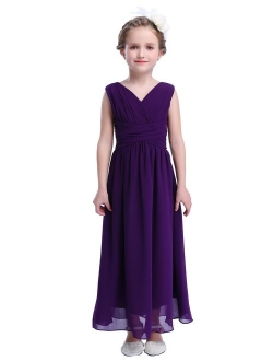 Happy Rose Juniors Long Bridesmaid Dress Party Dresses Flower Girl's Dress