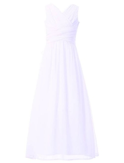 Happy Rose Juniors Long Bridesmaid Dress Party Dresses Flower Girl's Dress