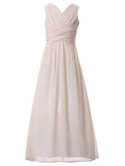 Happy Rose Juniors Long Bridesmaid Dress Party Dresses Flower Girl's Dress