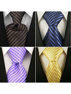 Striped Ties for Men - Woven Necktie - Mens Ties Neck Tie by Scott Allan