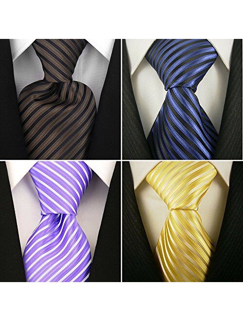 Striped Ties for Men - Woven Necktie - Mens Ties Neck Tie by Scott Allan