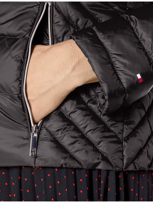 tommy hilfiger women's short packable down jacket