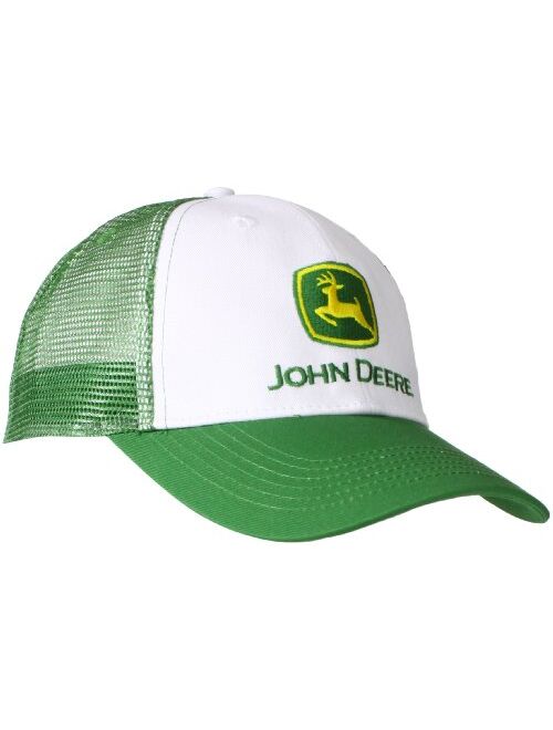 John Deere Men's Logo Contrast Mesh Back Core Baseball Cap