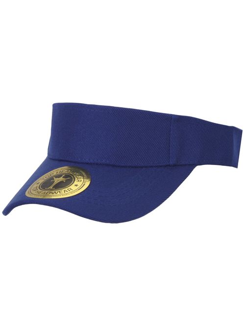 TOP HEADWEAR Solid Adjustable Blank Visor