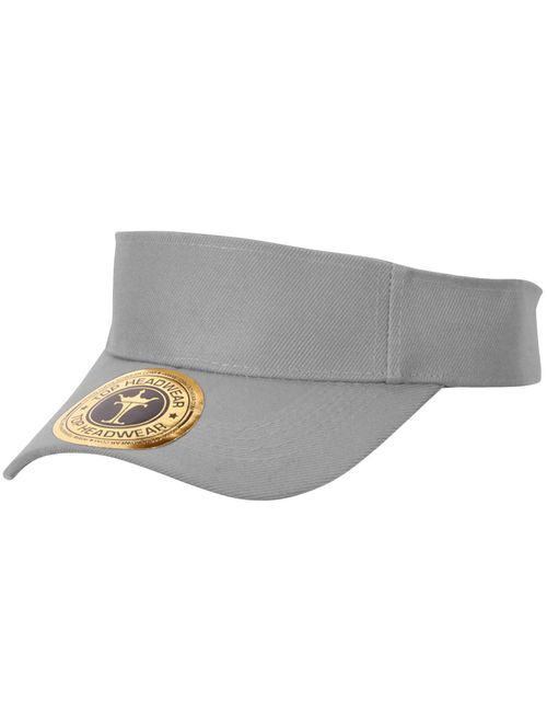 TOP HEADWEAR Solid Adjustable Blank Visor