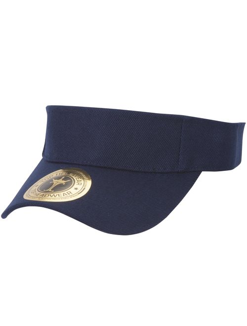 TOP HEADWEAR Solid Adjustable Blank Visor