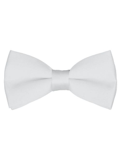 Mens Classic Pre-Tied Satin Formal Tuxedo Bowtie Adjustable Length Large Variety Colors Available, by Platinum Hanger