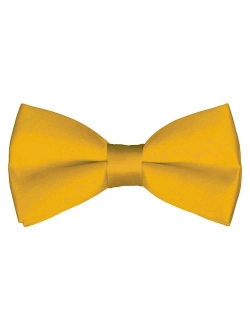 Mens Classic Pre-Tied Satin Formal Tuxedo Bowtie Adjustable Length Large Variety Colors Available, by Platinum Hanger