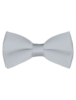 Mens Classic Pre-Tied Satin Formal Tuxedo Bowtie Adjustable Length Large Variety Colors Available, by Platinum Hanger