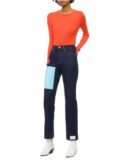 Women's High Rise Straight Fit Jeans