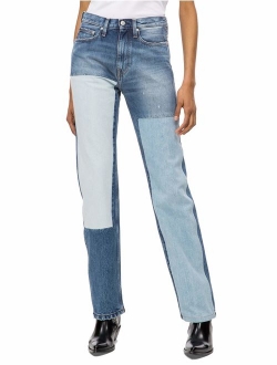 Women's High Rise Straight Fit Jeans