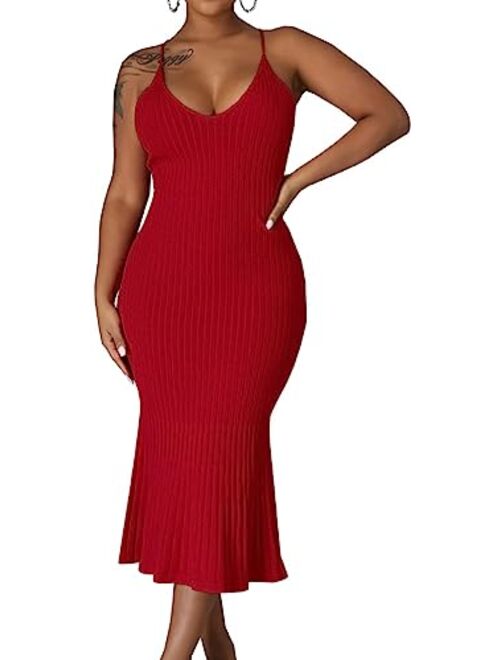 Women Bodycon Ribbed Sweater Dress Sexy Off Shoulder Long Sleeve Maxi Knit Stretchy Pullover Dresses Slim Fit