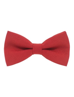 Classic Pre-Tied Bow Tie Formal Solid Tuxedo for Adults & Children, by Bow Tie House