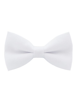 Classic Pre-Tied Bow Tie Formal Solid Tuxedo for Adults & Children, by Bow Tie House