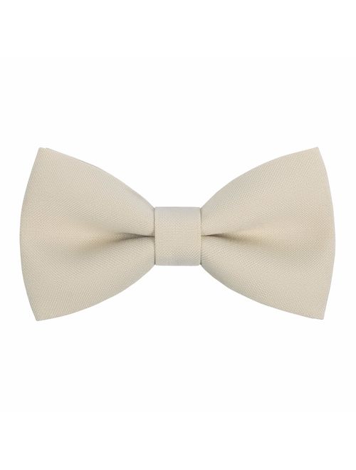 Classic Pre-Tied Bow Tie Formal Solid Tuxedo for Adults & Children, by Bow Tie House