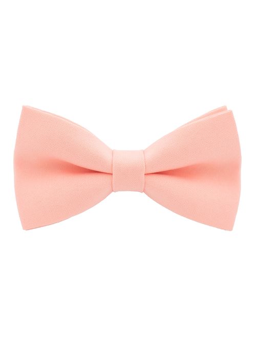 Classic Pre-Tied Bow Tie Formal Solid Tuxedo for Adults & Children, by Bow Tie House