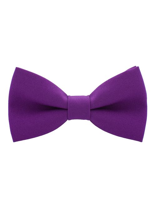 Classic Pre-Tied Bow Tie Formal Solid Tuxedo for Adults & Children, by Bow Tie House