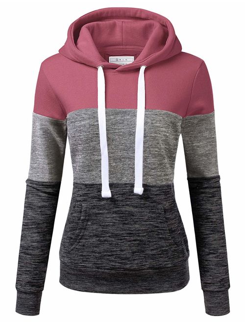 NINEXIS Womens Long Sleeve Fleece Pullover Hoodie Sweatshirts