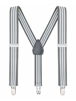 Buyless Fashion Suspenders for Kids and Baby Adjustable Elastic Solid Color 1 inch