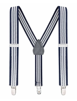 Buyless Fashion Suspenders for Kids and Baby Adjustable Elastic Solid Color 1 inch