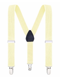 Buyless Fashion Suspenders for Kids and Baby Adjustable Elastic Solid Color 1 inch