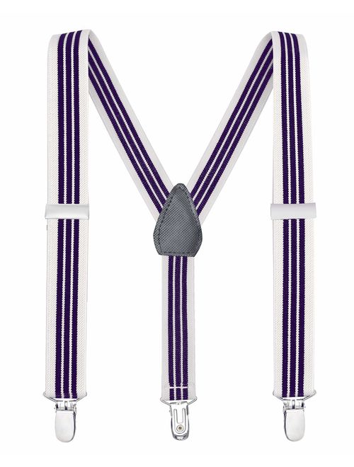 Buyless Fashion Suspenders for Kids and Baby Adjustable Elastic Solid Color 1 inch