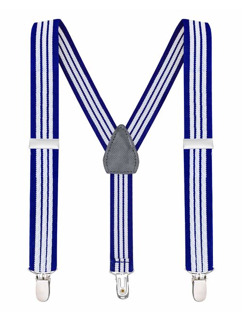 Buyless Fashion Suspenders for Kids and Baby Adjustable Elastic Solid Color 1 inch