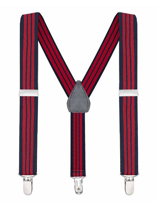 Buyless Fashion Suspenders for Kids and Baby Adjustable Elastic Solid Color 1 inch