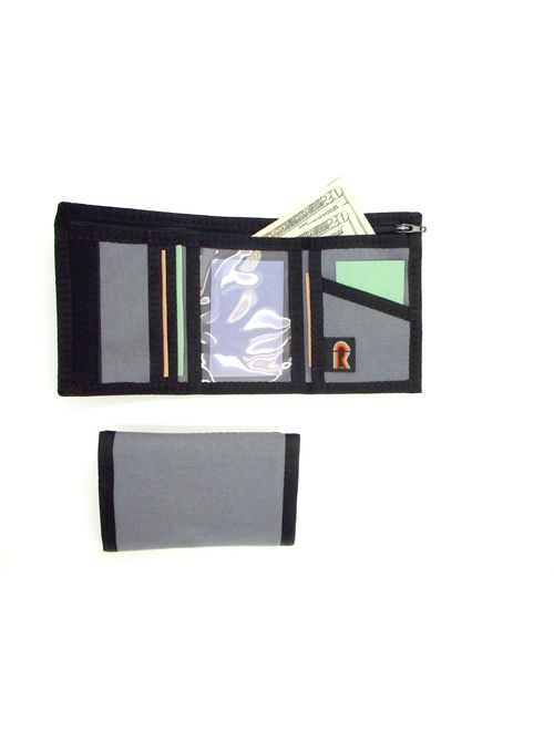 Rainbow of California Trifold Wallet w/Inside ID. Hook n Loop Closure. Made in USA