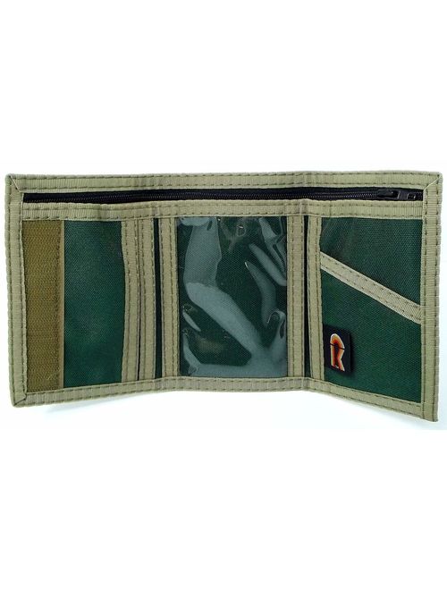 Rainbow of California Trifold Wallet w/Inside ID. Hook n Loop Closure. Made in USA