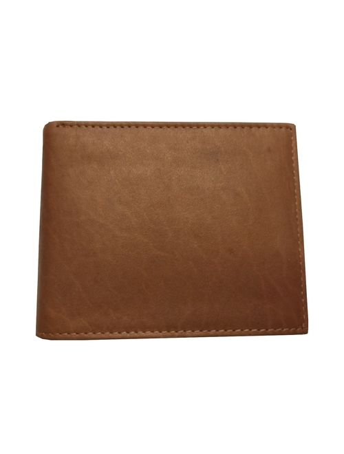 BMF Embroidered Genuine Leather Wallet Brown Authentic BMF