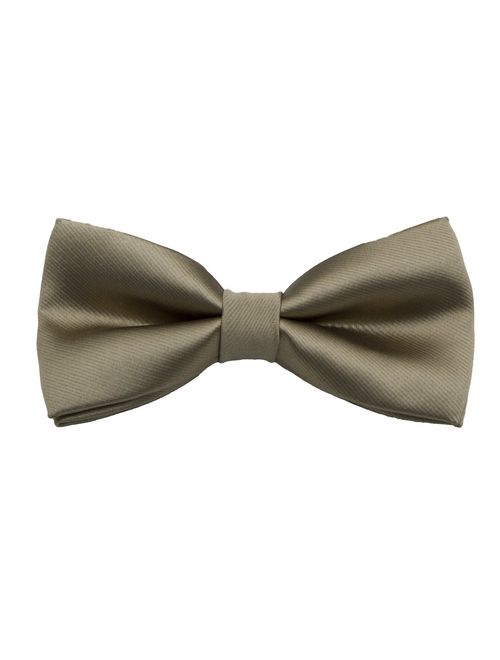 AWAYTR Men's Pre Tied Bow Ties for Wedding Party Fancy Plain Adjustable Bowties Necktie