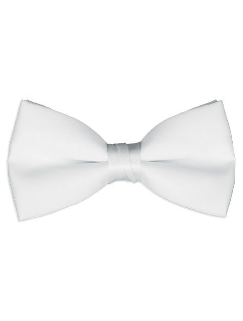 DapperLads Little Boys' Solid Color Banded Satin Bow Ties/Bowties