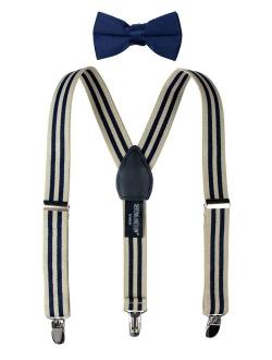 Boys' Suspenders and Solid Color Bowtie Set