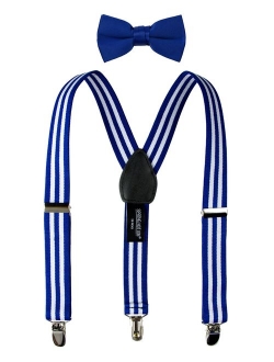 Boys' Suspenders and Solid Color Bowtie Set