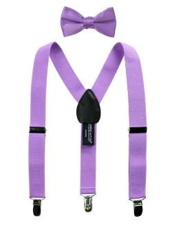 Boys' Suspenders and Solid Color Bowtie Set