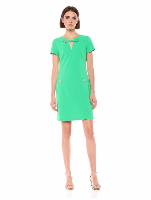 Tommy Hilfiger Women's Scuba Crepe Two Pocket Dress