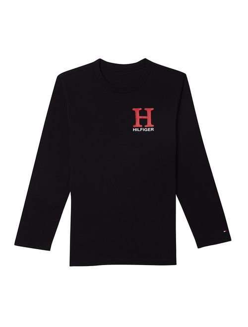 Tommy Hilfiger Boys' Dustin-bex Jersey Long Sleeve Tee