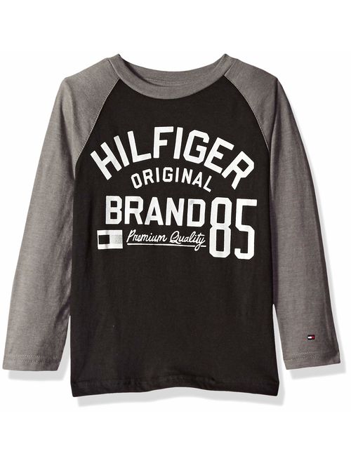 Tommy Hilfiger Boys' Dustin-bex Jersey Long Sleeve Tee