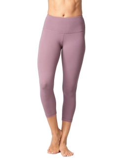 Yogalicious High Waist Ultra Soft Lightweight Capris - High Rise Yoga Pants