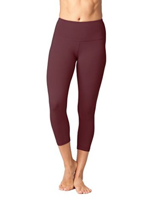 Yogalicious High Waist Ultra Soft Lightweight Capris - High Rise Yoga Pants