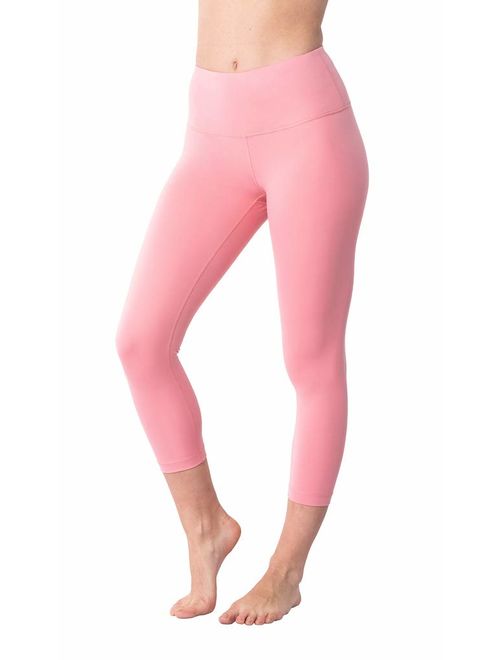 Yogalicious High Waist Ultra Soft Lightweight Capris - High Rise Yoga Pants